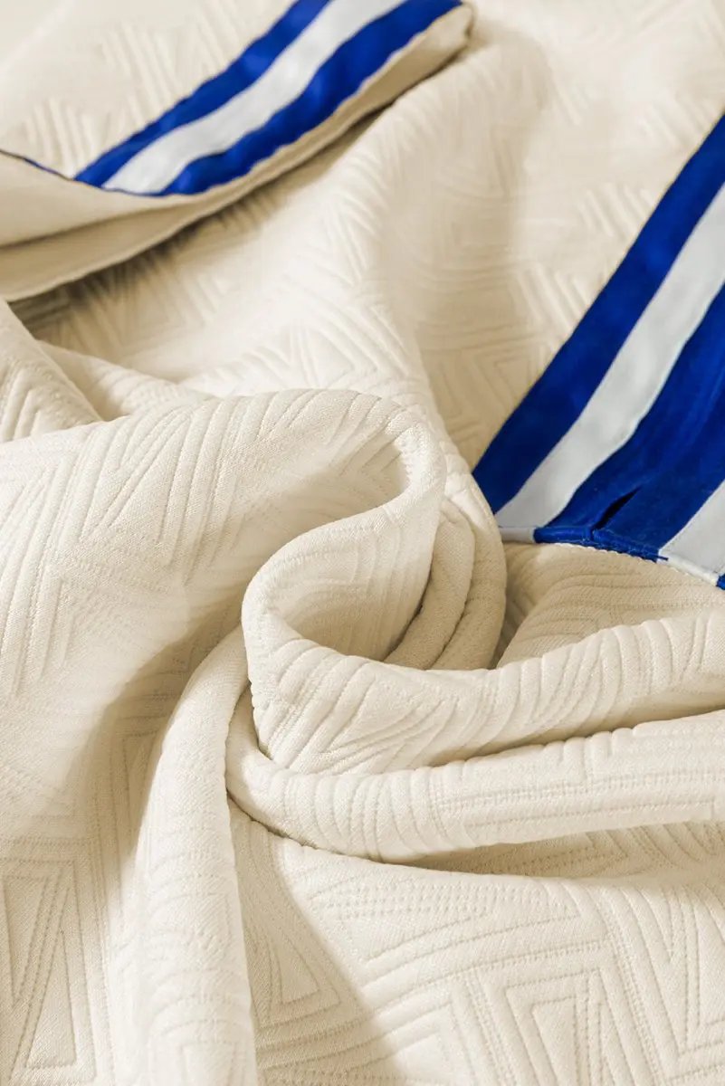 Beige Preppy Striped Trim Quarter Zipper Short Sleeve Top - Love Salve